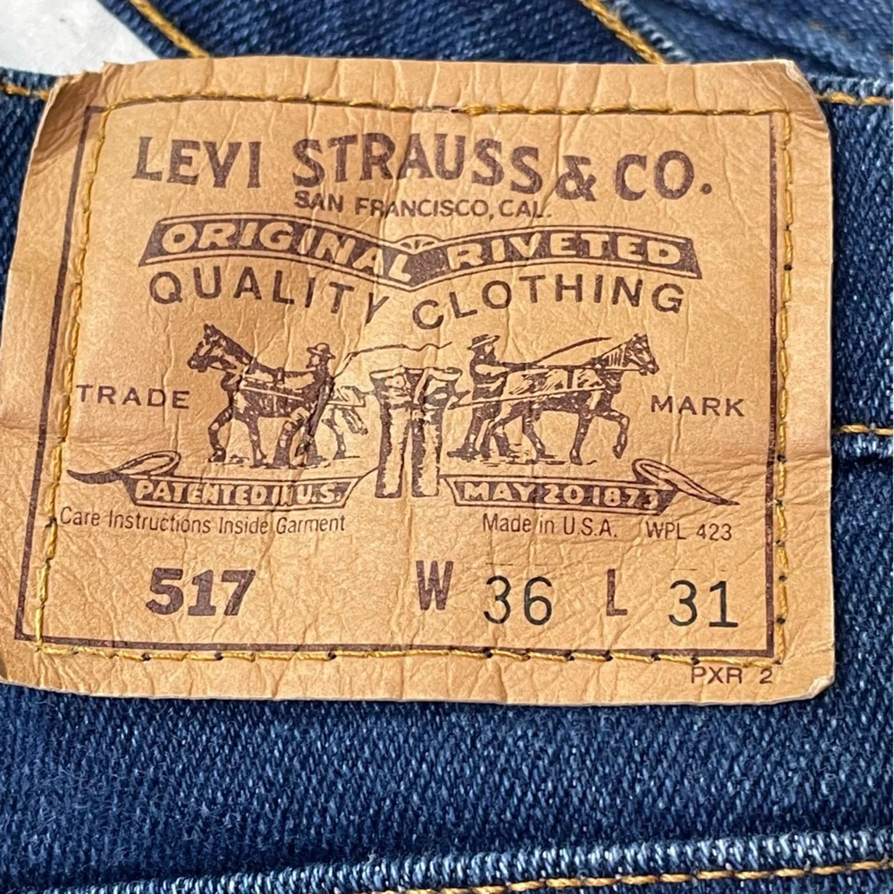 Levi’s 517 Men’s Slim Fit Bootcut Red Batwing Vintage 1993 Size 36x31